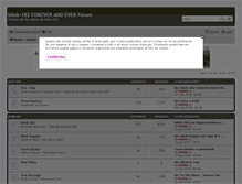 Tablet Screenshot of forum.blink182forever.com
